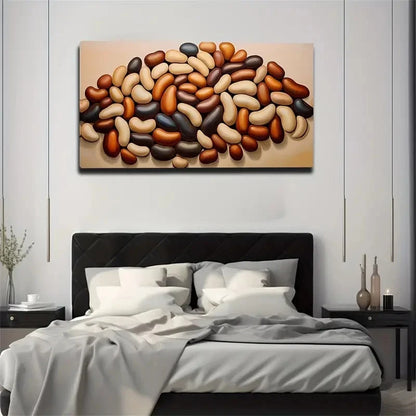 Abstract Nut Pile Modern Wall Art Canvas Office Home Room Framed 120x60cm