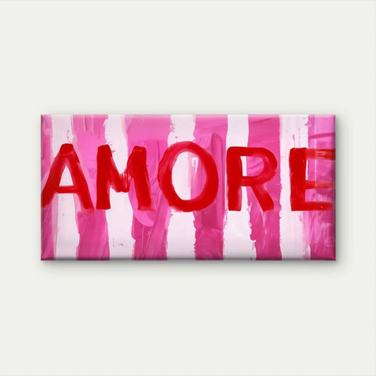 Minimalist Red Love Word Wall Art Canvas Office Home Room Framed 120x60cm