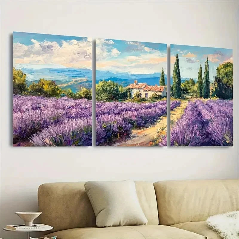 3pcs Rustic Farmhouse Wall Art Set Canvas Framed 50x70cm - High Quality Print 100% Australian Made Wall Canvas Ready to Hang