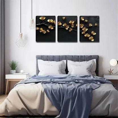 3pcs Magnolia Flower Design Deco Wall Art Canvas Unframed - High Quality Print 100% Australian Made Wall Canvas