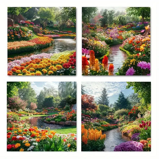 4pcs Occasion art decorations Unique Wall Art Canvas Framed