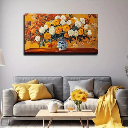 Décor With White Modern Vibrant Wall Art Canvas Office Home Room Framed 120x60cm