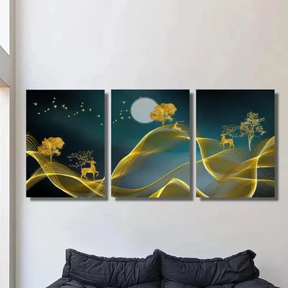 3pcs Minimalism, Pine Wall Art Set Canvas Unframed - High Quality Print 100% Australian Made Wall Canvas