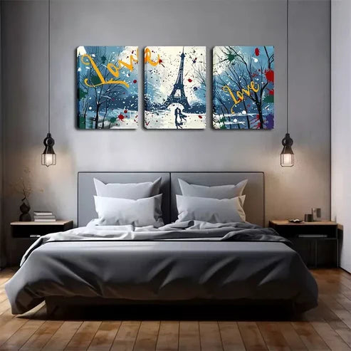 3pcs Triple Abstract Wall Art Canvas Unframed - High Quality Print 100% Australian Made Wall Canvas
