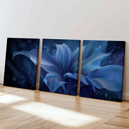 3pcs Abstract Floral Elegant Design  Wall Art Set Canvas Framed 50x70cm - High Quality Print 100% Australian Made Wall Canvas Ready to Hang - Bella Home Decor