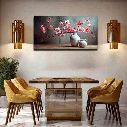 Blooming Peach Blossoms Wall Art Canvas Office Home Room Framed 120x60cm
