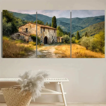 3pcs Rustic in Mountains Wall Art Set Canvas Framed 40x60cm - High Quality Print 100% Australian Made Wall Canvas Ready to Hang