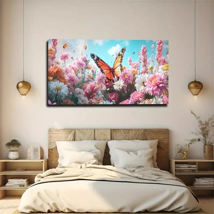 Modern Light Elegant Floating Wall Art canvas office home room framed 120x60cm - Bella Home Decor