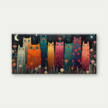 Cosmic Background, Florals Wall Art Canvas Office Home Room Framed 120x60cm