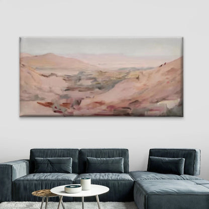Abstract Desert Mountain Wall Art Canvas Office Home Room Framed 120x60cm
