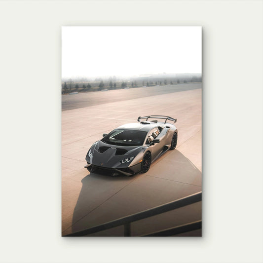Lamborghini Huracan STO Supercar Race Track 40x60cm Print Ready to Hang