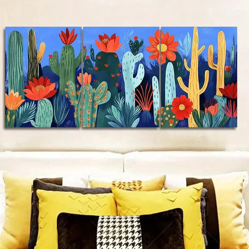 3pcs Mushroom Garden Wall Art Canvas Unframed - High Quality Print 100% Australian Made Wall Canvas
