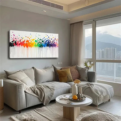 Vibrant Colorful Splash Décor Wall Art Canvas Office Home Room Framed 120x60cm - Bella Home Decor