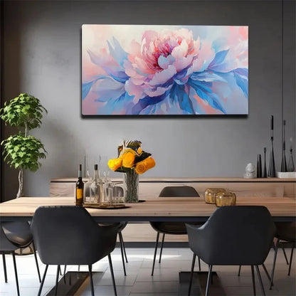 Vibrant Pink Blooming Flower Wall Art Canvas Office Home Room Framed 120x60cm