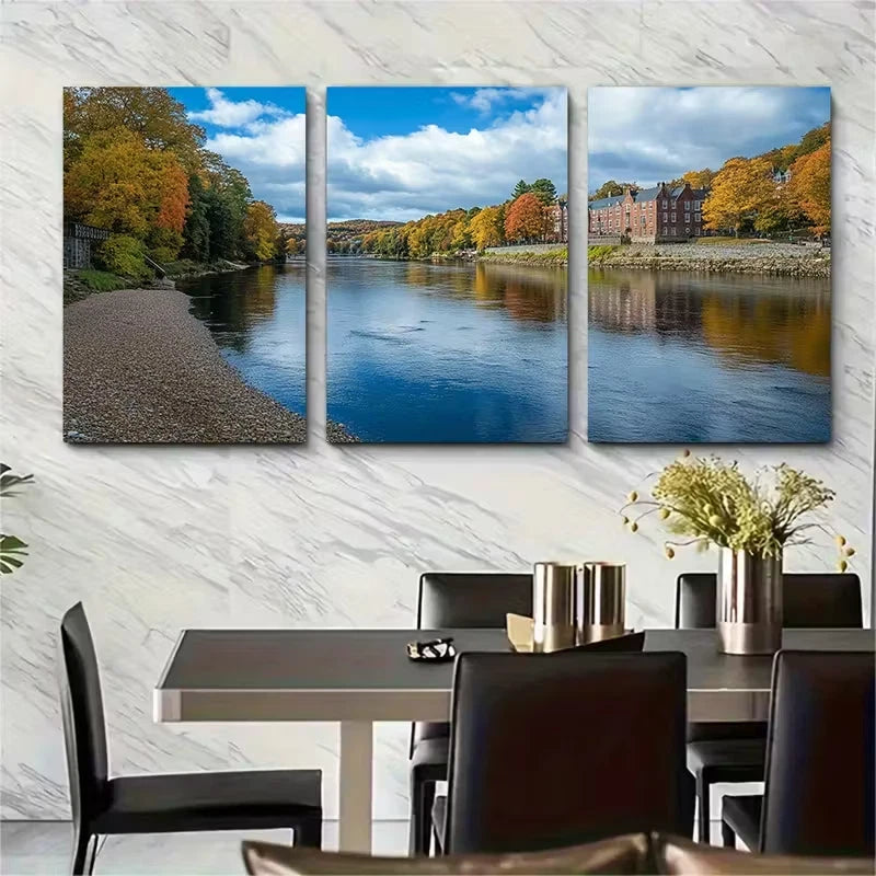 3pcs River Dart Dartmouth Metal Print Ready to Hang Art