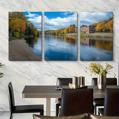 3pcs River Dart Dartmouth Metal Print Ready to Hang Art