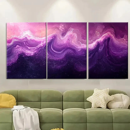 3pcs Ripple Design Marbling Abstract EI  Wall Art Set Canvas Framed 60x90cm - High Quality Print 100% Australian Made Wall Canvas Ready to Hang
