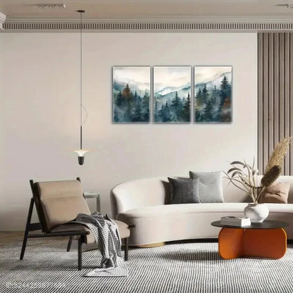 3pcs Tasteful Space Visual Enjoyment Landscape Metal Print Ready to Hang Art