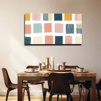 Modern Minimalist Pattern Wall Art Canvas Office Home Room Framed 120x60cm