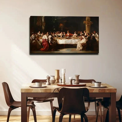 Modern European Palace Wall Art Canvas Office Home Room Framed 120x60cm
