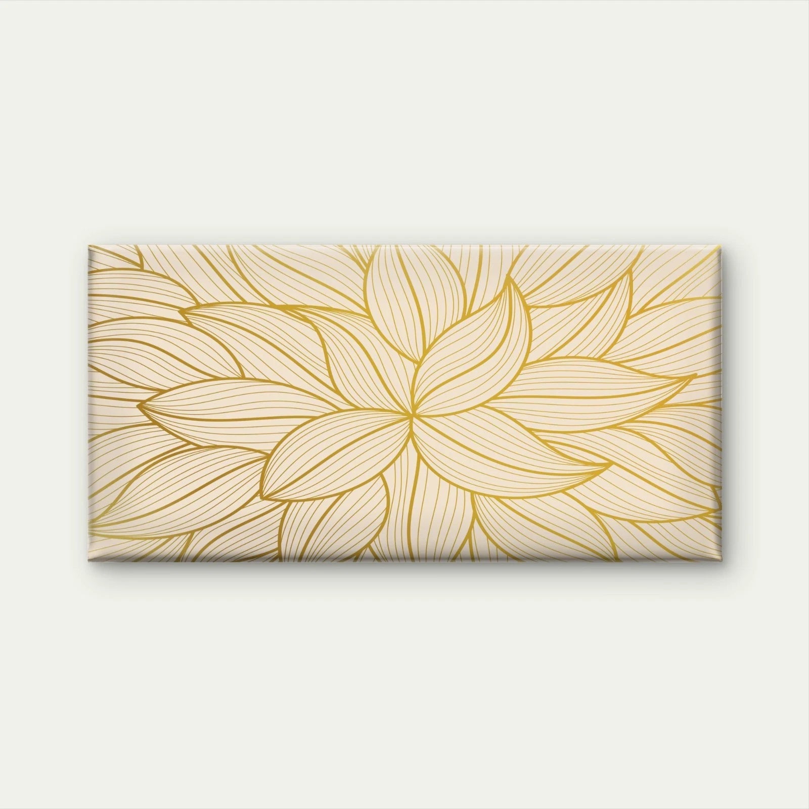 Abstract Golden Lines Design Wall Art Canvas Office Home Room Framed 120x60cm - Bella Home Decor