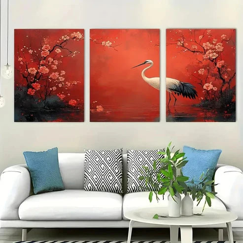 3pcs Winding River Through Countryside Perfect Wall Art Set Canvas Unframed - High Quality Print 100% Australian Made Wall Canvas