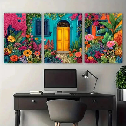 3pcs Abstract decor Wall Art Set Canvas Framed 40x60cm - High Quality Print 100% Australian Made Wall Canvas Ready to Hang - Bella Home Decor
