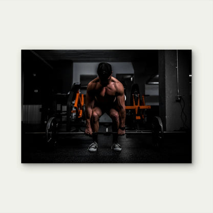Barbell Deadlift Gym Motivation 5mm thick Plastic Poster Ready to Hang 90x60cm