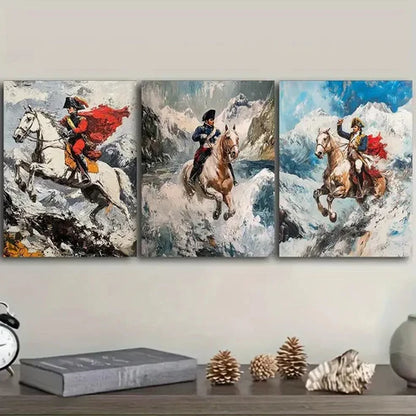 3pcs Ride through the mountains Wall Art Set Canvas Unframed – High Quality Print, 100% Australian Made Wall Canvas - Bella Home Decor