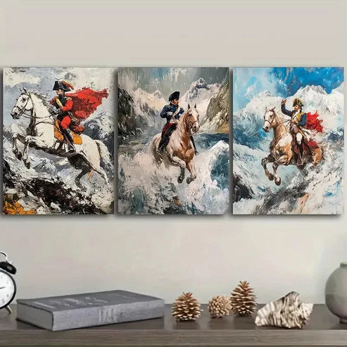 3pcs Ride through the mountains Wall Art Set Canvas Unframed – High Quality Print, 100% Australian Made Wall Canvas - Bella Home Decor