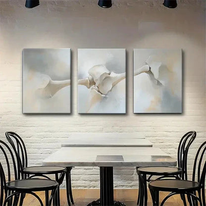 3pcs Abstract Bone Structure Expression Wall Art Set Canvas Unframed - High Quality Print 100% Australian Made Wall Canvas
