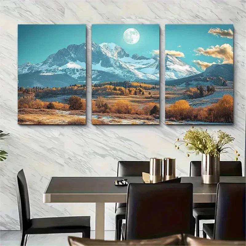 3pcs American Travel Art USA Travel Perfect Wall Art Set Canvas Framed 50x70cm - High Quality Print 100% Australian Made Wall Canvas Ready to Hang - Bella Home Decor