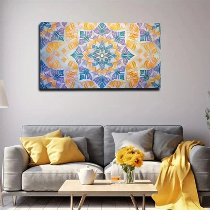 Bohemian Modern Abstract Wall Art Canvas Office Home Room Framed 120x60cm