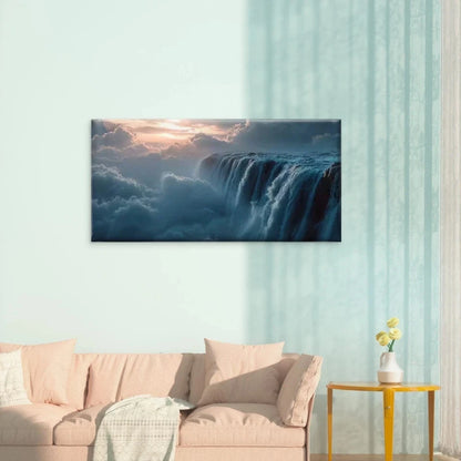 Enchanting Stunning Waterfall Wall Art Canvas Office Home Room Framed 120x60cm