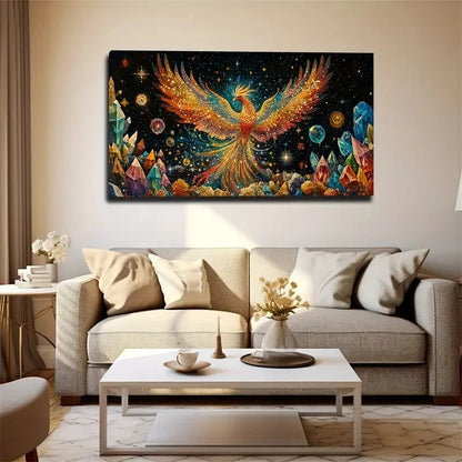 Starry Sky And Crystal Colors Wall Art Canvas Office Home Room Framed 120x60cm