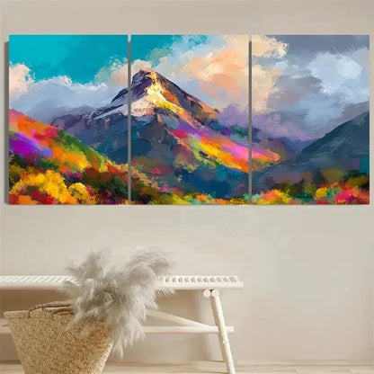 3pcs Mount in Switzerland, Mountain Wall Art Set Canvas Framed 40x60cm - High Quality Print 100% Australian Made Wall Canvas Ready to Hang