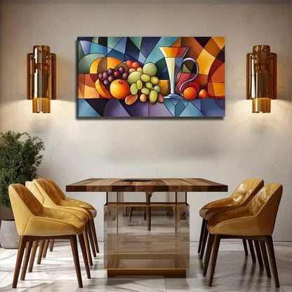Color Block Composed Of Fruit Wall Art Canvas Office Home Room Framed 120x60cm