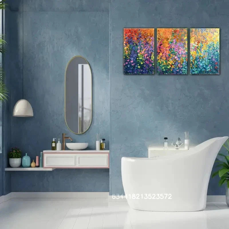 3pcs Abstract Style Art Wall Deco Metal Print Ready to Hang Art - Bella Home Decor