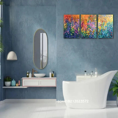 3pcs Abstract Style Art Wall Deco Metal Print Ready to Hang Art - Bella Home Decor