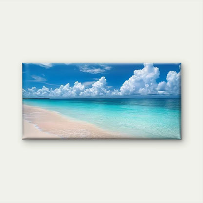 Beach Scenery Coastal Landscape Wall Art Canvas Office Home Room Framed 120x60cm - Bella Home Decor