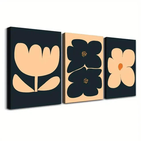 3pcs Renaissance Floral Wall Art Canvas Unframed – High Quality Print 100% Australian Made Wall Canvas