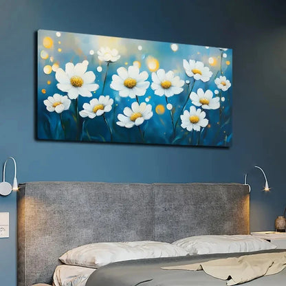 Light Dot Flower Series Wall Art canvas office home room framed 120x60cm - Bella Home Decor