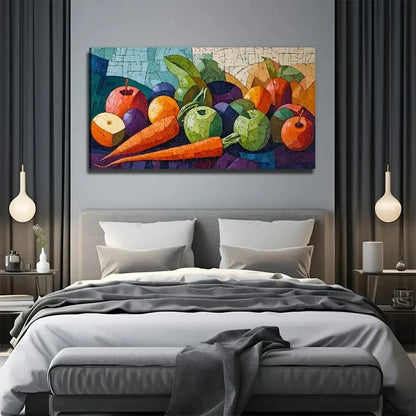 A Group Of Fruits Wall Art Canvas Office Home Room Framed 120x60cm