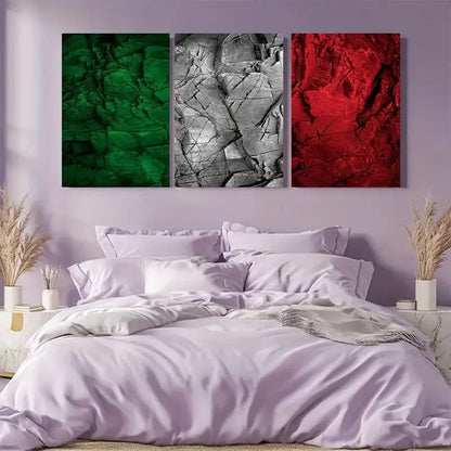 3pcs Italian Countryside Flag Stone Wall Art Canvas Framed 40x60cm - High Quality Print 100% Australian Made Wall Canvas Ready to Hang - Bella Home Decor
