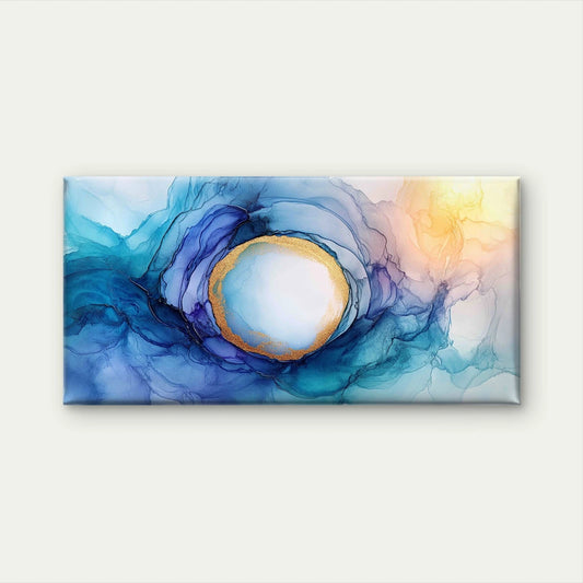 Alcohol Ink Abstract Wall Art Canvas Office Home Room Framed 120x60cm