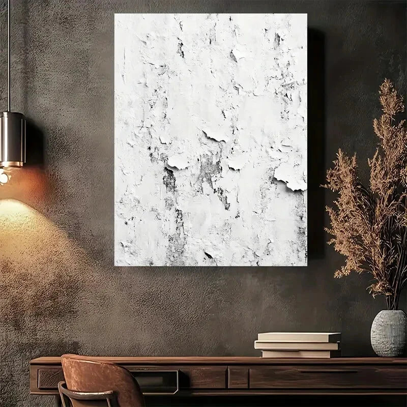 Beautiful Urban Texture Abstract Painting 40x60cm Metal Print Ready to Hang - Bella Home Decor