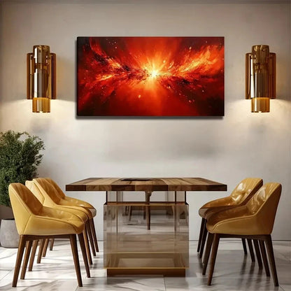 Large Modern Abstract Yellow Wall Art Canvas Office Home Room Framed 120x60cm
