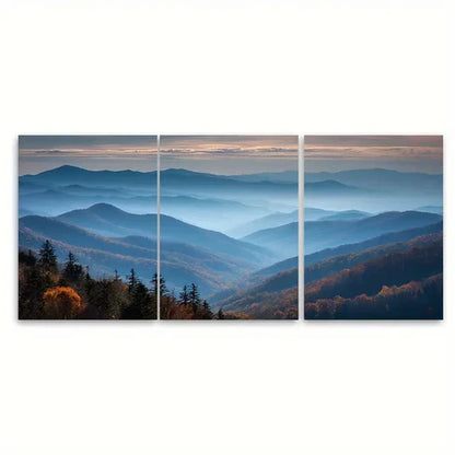 3pcs Tennessee Travel Smoky Mountains Landscape Wall Art Canvas Unframed - High Quality Print 100% Australian Made Wall Canvas