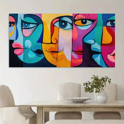 Modern Graffiti Realistic Mural Wall Art Canvas Office Home Room Framed 120x60cm