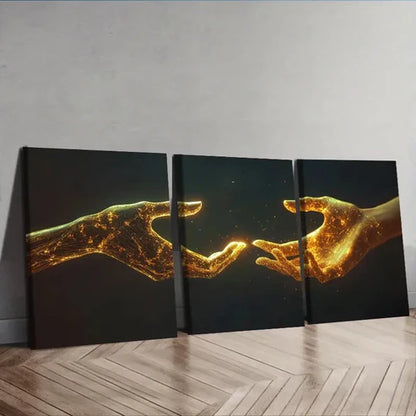3pcs Mechanical hand  Wall Art Set Canvas Unframed - High Quality Print 100% Australian Made Wall Canvas